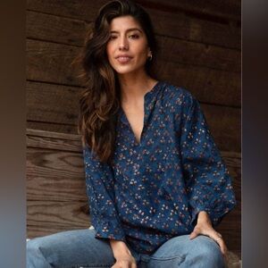 NWT-Maelu Willow Blouse Navy